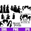 Enchanting Sanderson Sisters SVG for Halloween Monogram Clipart Witch