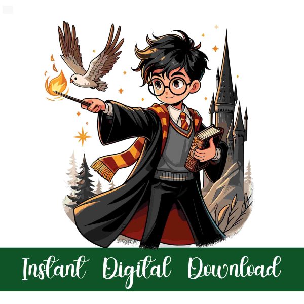 Enchanting Wizard School Characters Cute Magic Clipart Instant