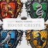 Enchanting Wizard School Crests Clipart SVG Coats of Arms Logotype