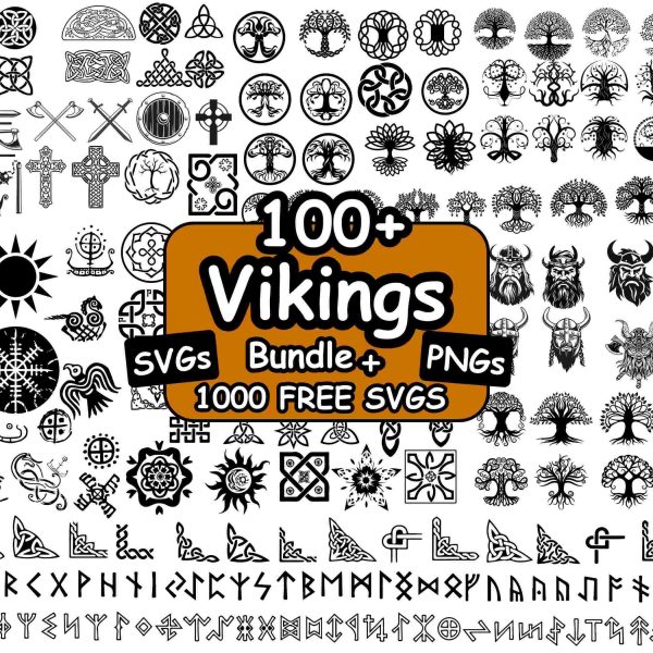 Explore Viking and Celtic SVG Bundles for Laser Cutting