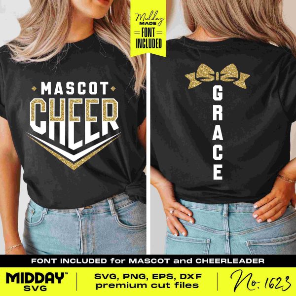 EyeCatching Cheer Team SVG Template Bold Design for Cheer Squad