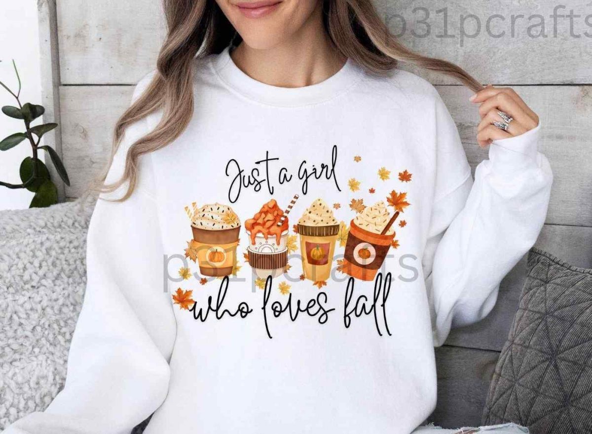 Fall Lover Pumpkin Spice Autumn Shirt Design SVG PNG Cozy Clip Art