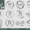 Family Name Monogram Wedding Bundle SVG Cutting Board Kitchen Towel