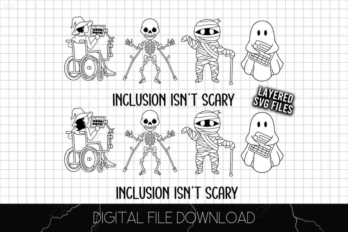 Fearless Inclusion SVG for SilhouetteCricut Users Halloween SVG