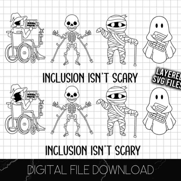 Fearless Inclusion SVG for SilhouetteCricut Users Halloween SVG