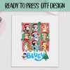 Festive Bluey Friends SVGPNG for DTF Xmas Family Print Heat Press