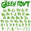 Festive Christmas Alphabet Green Font SVG Cricut More