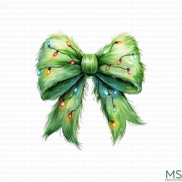 Festive Christmas Bow SVG PNG Digital Downloads for Sublimation and