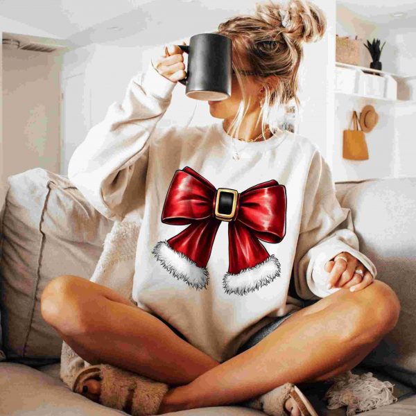 Festive Christmas Bow SVGs for Sublimation DTF Shirt Designs