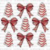 Festive Christmas Bow Tree PNG Collection for Holiday Shirts and