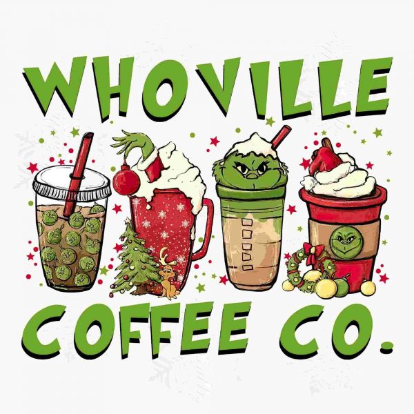 Festive Christmas Coffee Cups and Characters in SVG and PNG