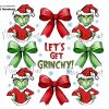 Festive Christmas Coquette Bow svg Retro Character png