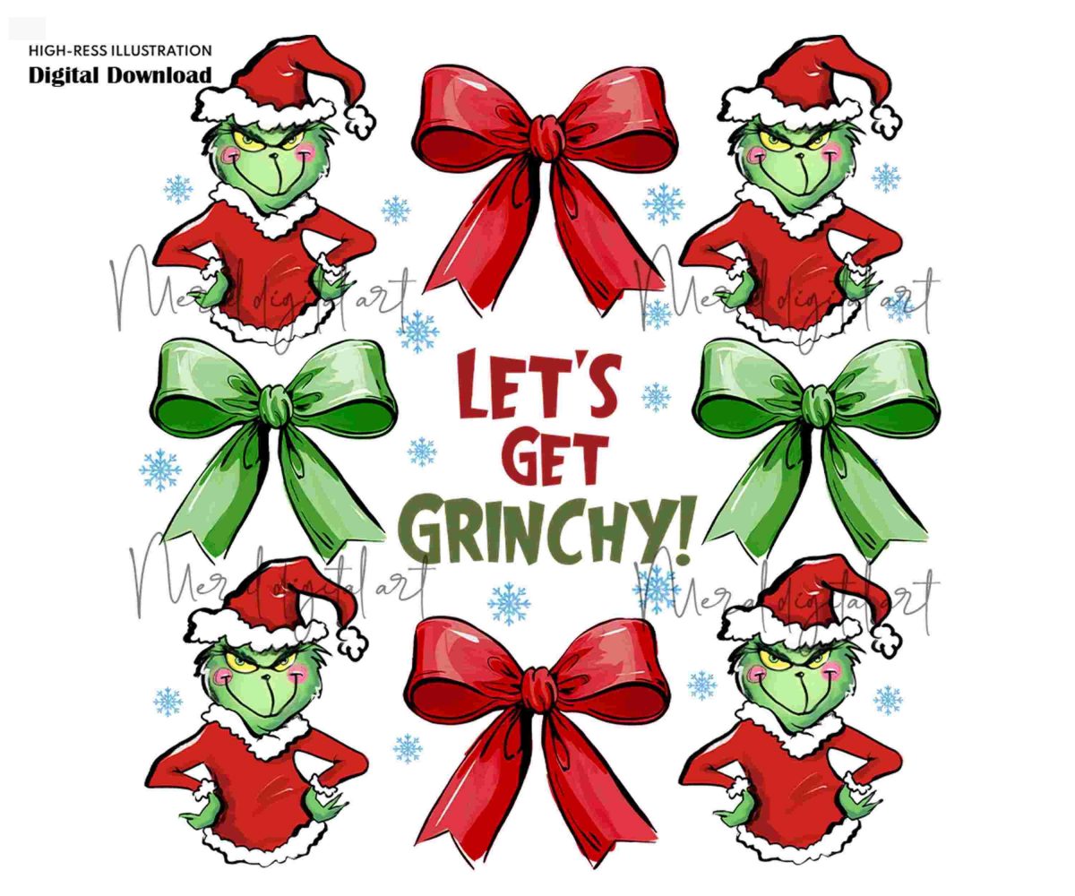 Festive Christmas Coquette Bow svg Retro Character png