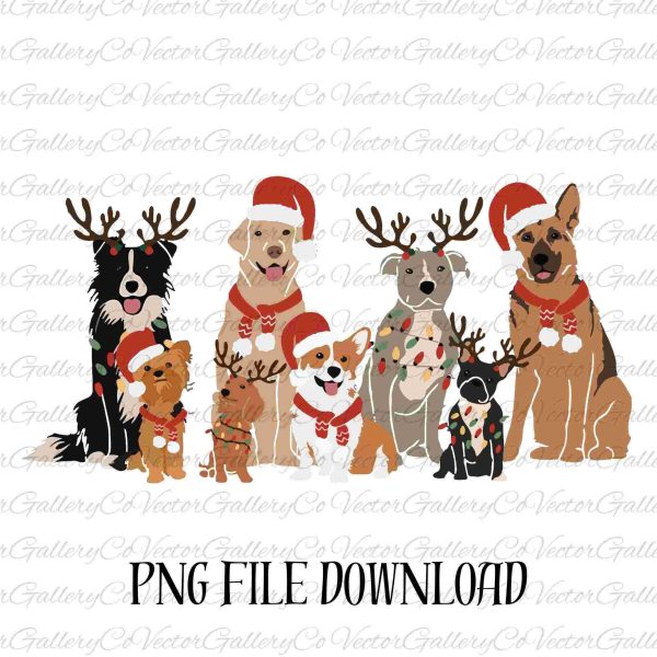 Festive Christmas Dog Owner Gift Dog Design SVG for 2023