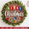 Festive Christmas Door Hanger SVG EPS DXF for Glowforge Laser Cutting