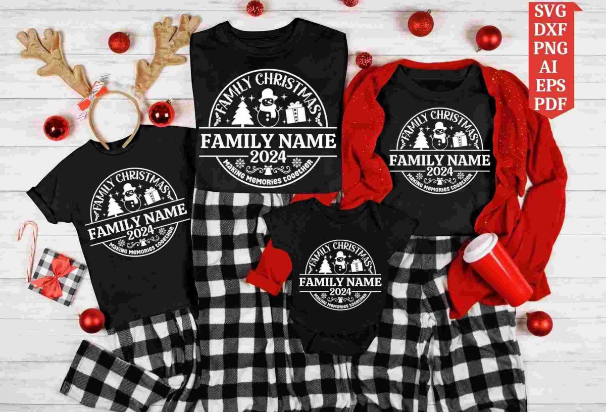 Festive Christmas Family Shirt Designs Group Shirts Cricut SVG PNG