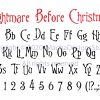 Festive Christmas Font SVG Printable Clipart Digital Download