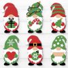 Festive Christmas Gnome Bundle SVG Decor Ornaments for CriCut