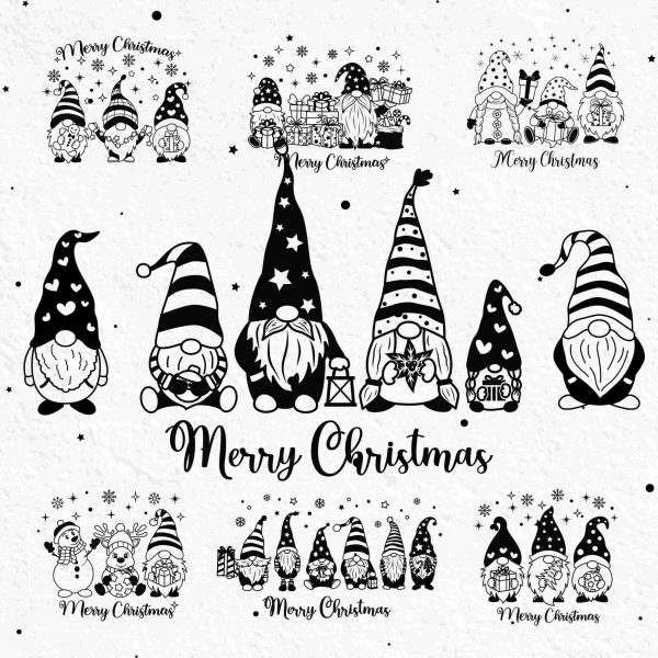 Festive Christmas Gnome SVG Bundle for Cricut