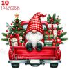 Festive Christmas Gnome Truck Clipart Bundle Winter PNG Graphics for