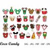 Festive Christmas Snack Bundle SVG Holiday Mouse Cookie PNG Cricut