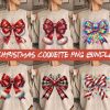 Festive Christmas SVG Bundle Coquette Bow Xmas Holiday Santa Bow Vibes