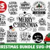 Festive Christmas SVG Bundle Ornaments Santa Winter Fun for Cricut