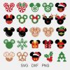 Festive Christmas SVG Bundle Santa Mouse Gingerbread Man Candy Cane