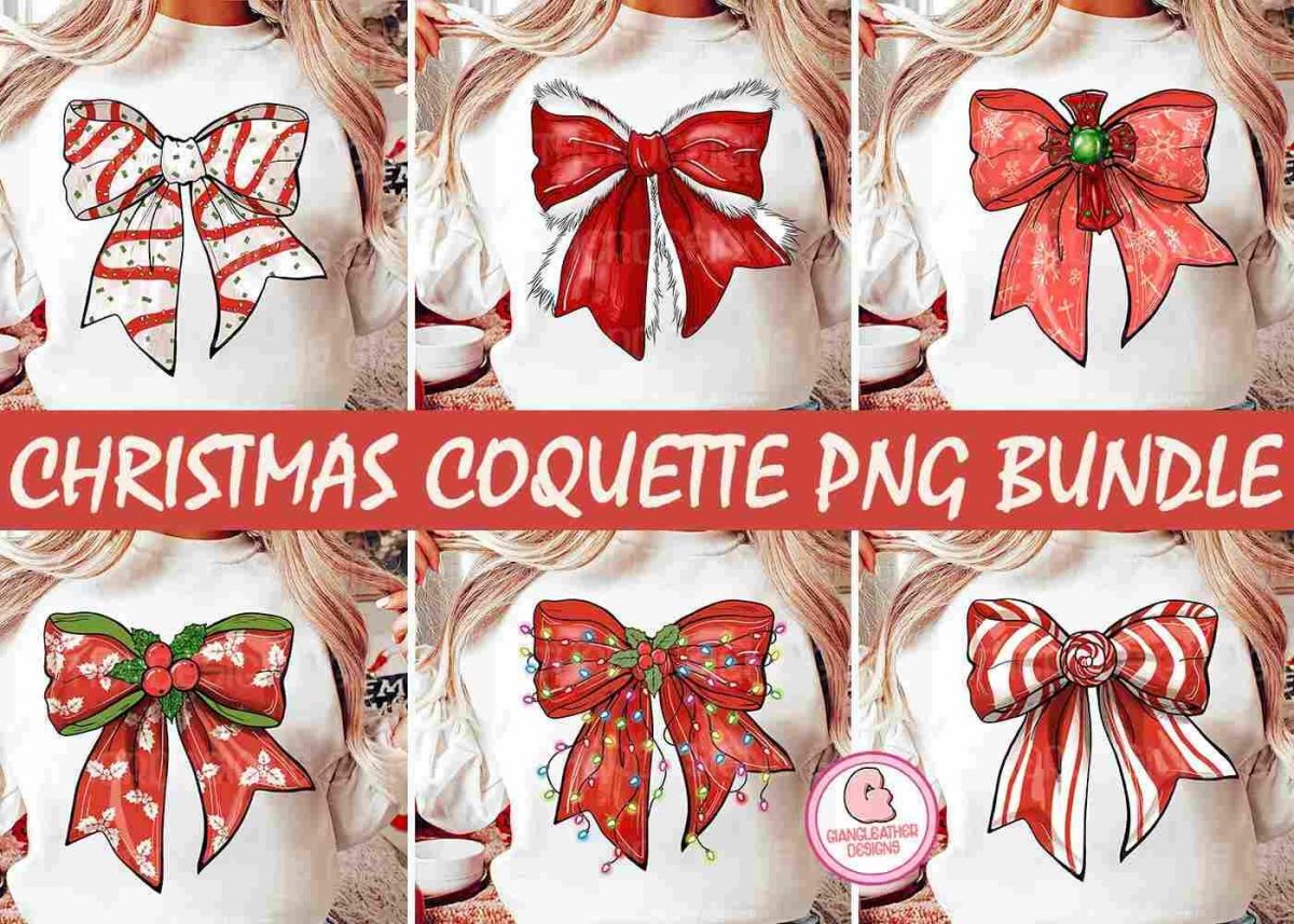 Festive Christmas SVG Bundle Santa Tree Bow More