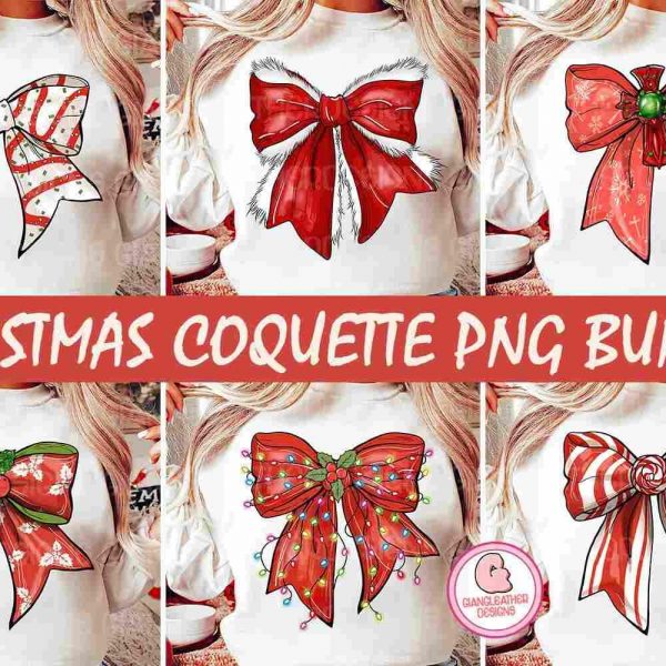 Festive Christmas SVG Bundle Santa Tree Bow More