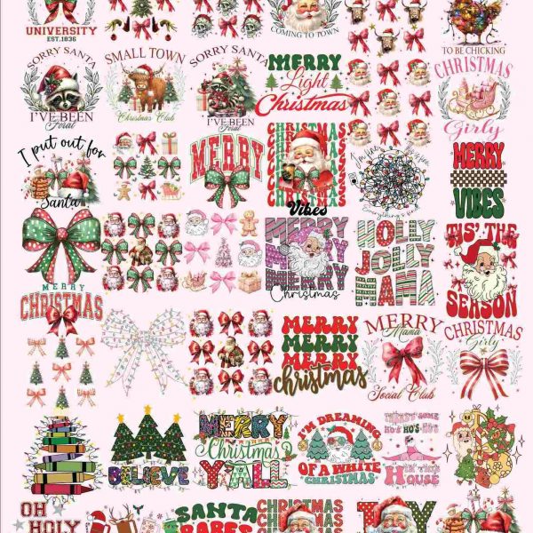 Festive Christmas SVG Bundle Santa Western Merry Designs Digital