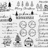 Festive Christmas SVG Decorations for Plotters