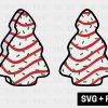 Festive Christmas Tree Cake Clipart Bundle Trendy Holiday Graphics