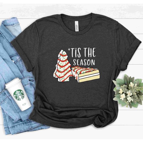 Festive Christmas Tree Cake SVG Shirt for Holiday Season