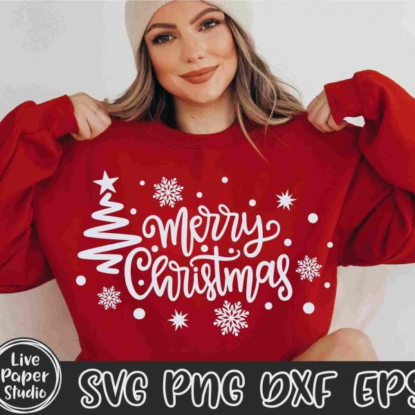 Festive Christmas Tree Saying Svg Holiday Png Download