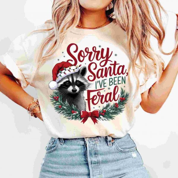 Festive Feral Girl SVG PNG Collection for Christmas