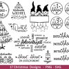 Festive German Christmas SVG PNG for Silhouette Cricut Advent