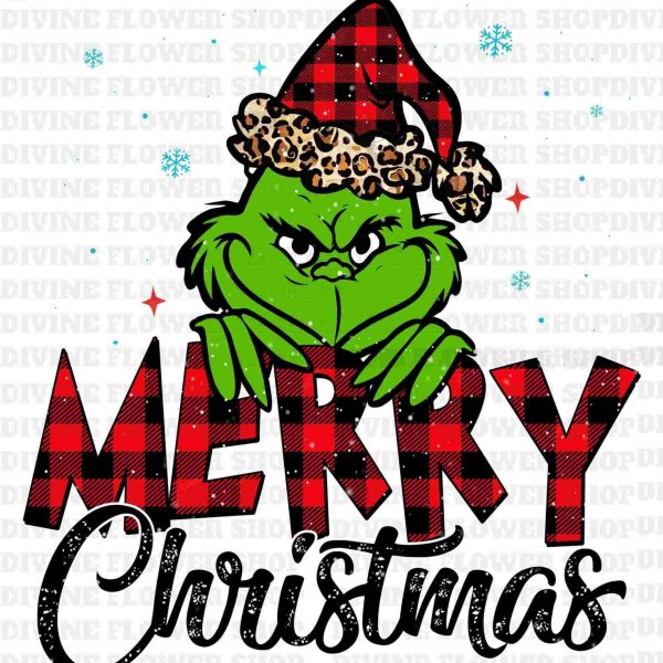 Festive Grinch Christmas SVG PNG Merry Sublimation Shirt Download