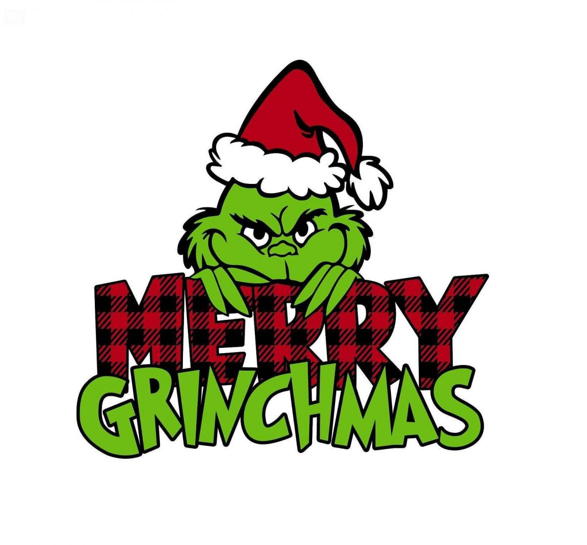 Festive Grinchmas SVG PNG Clipart Christmas Print Digital Download