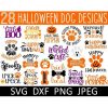 Festive Halloween Dog Bandana and Paw Print SVG Bundle for Digital