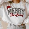 Festive Leopard Print Varsity Santa SVGs Christmas Season PNGs for