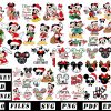 Festive Mickey Mouse Christmas Bundle SVG PNG