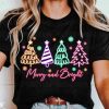 Festive Neon Christmas SVG PNG Designs