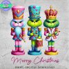 Festive Nutcracker Friends in Green and Pink Christmas Characters SVG