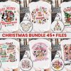 Festive Retro Christmas Mouse Bundle SVG Friends Cartoon Movie