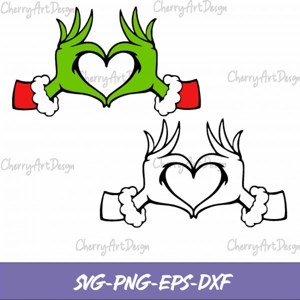 Festive Santa Christmas Love Sign SVG PNG Winter Holiday Design