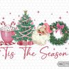 Festive Santa Claus Coffee Xmas SVG PNG Christmas Quotes Winter Season