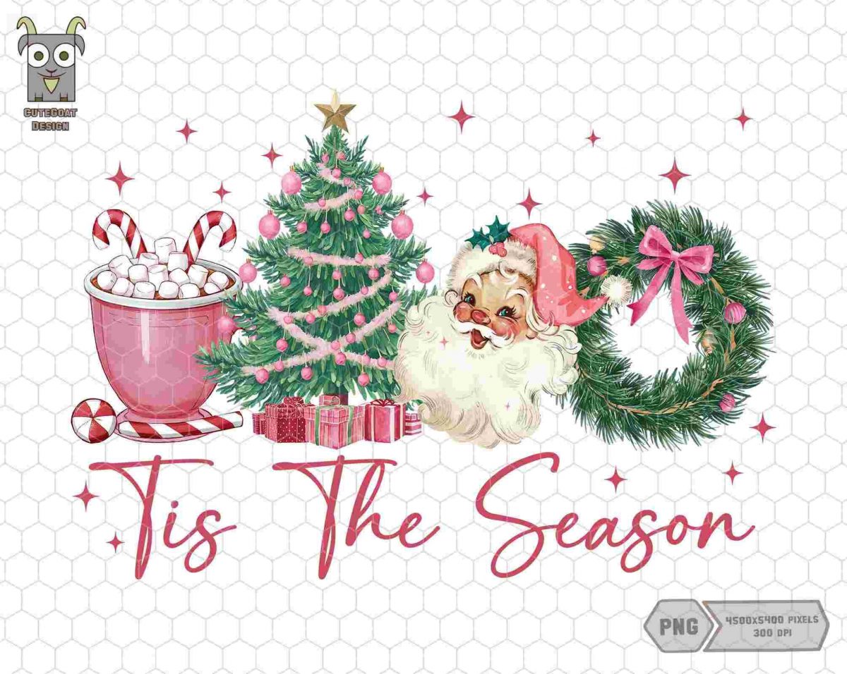 Festive Santa Claus Coffee Xmas SVG PNG Christmas Quotes Winter Season