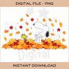 Festive Snoopy Woodstock Autumn PNG Download Now