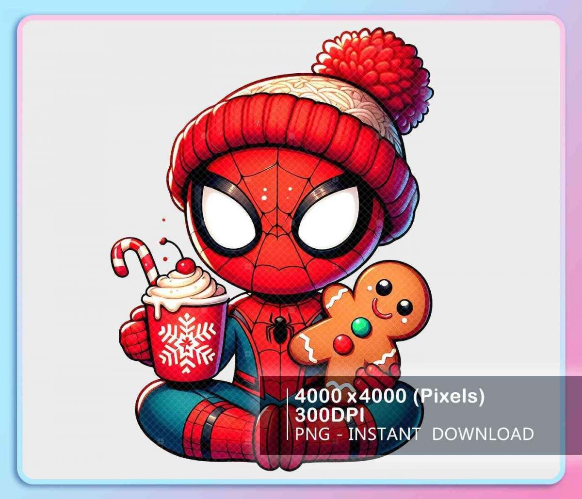 Festive Superhero Christmas SVGs for Sublimation More